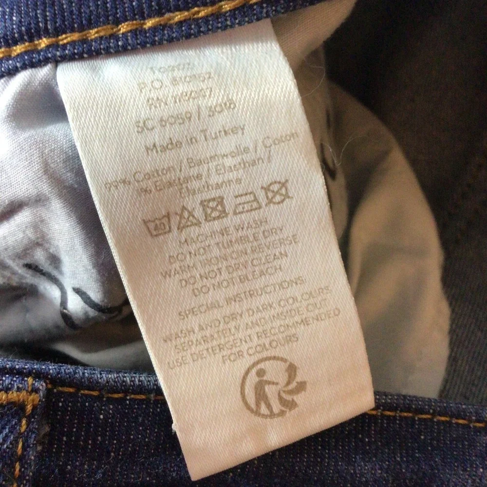 Boden The Edinburgh Jean Womens‎ Sz 12 Dark Wash Slim